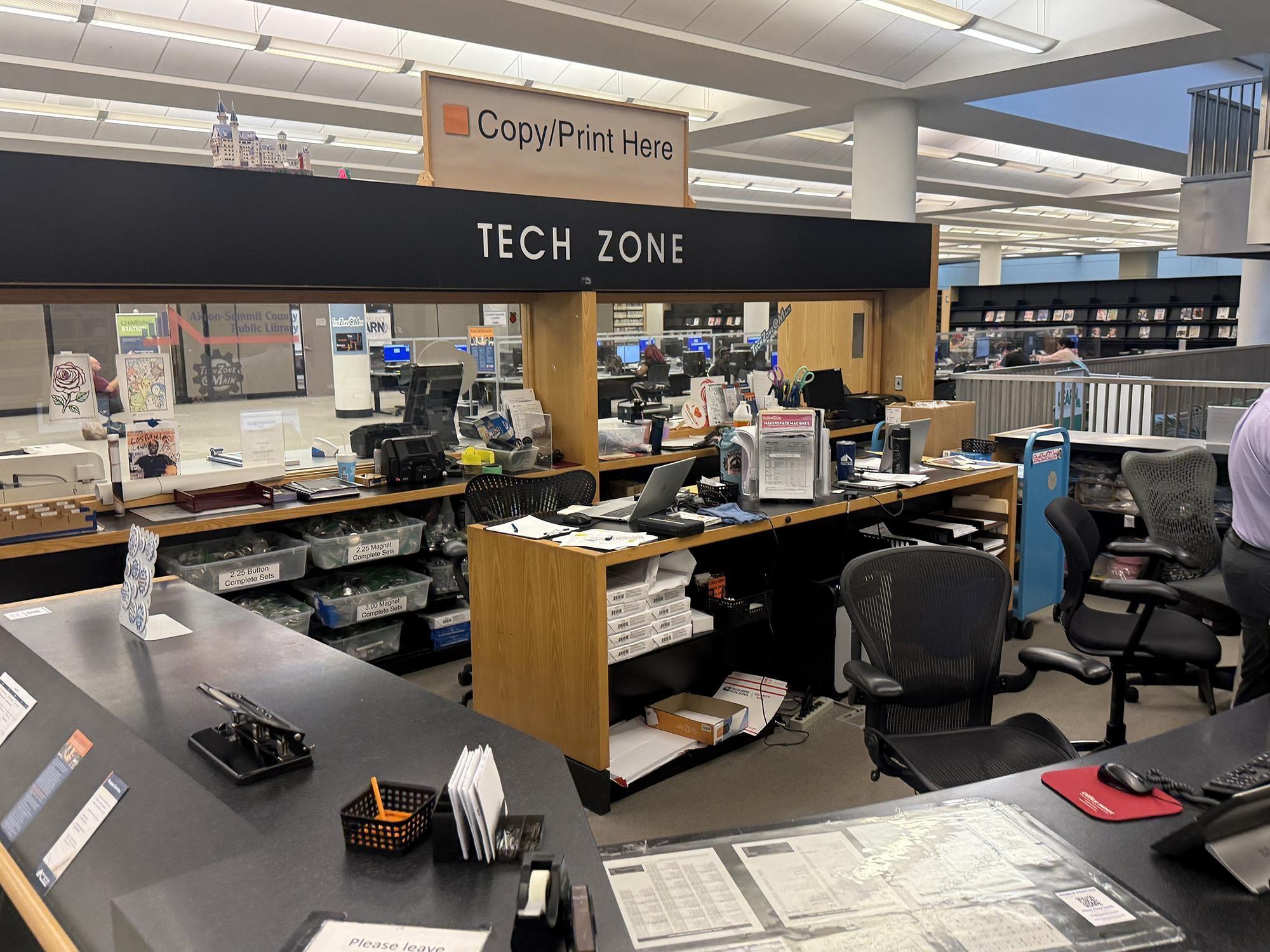 Braille Embossing Station at the Akron-Summit County Public Library