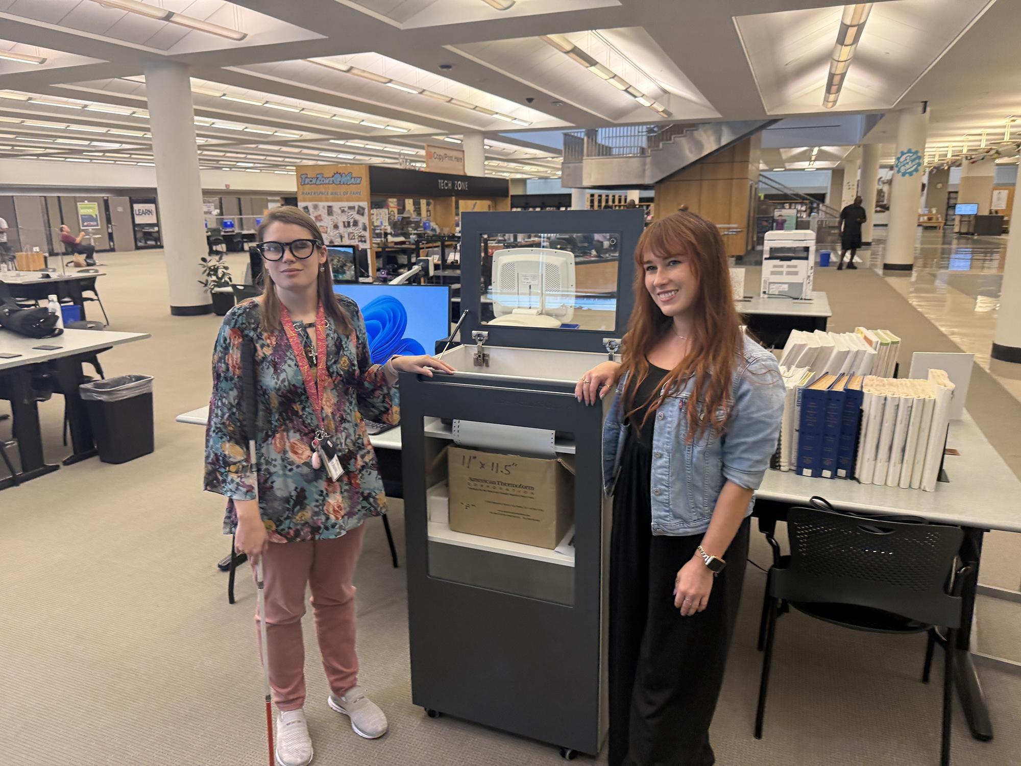 Braille Embossing Station at the Akron-Summit County Public Library