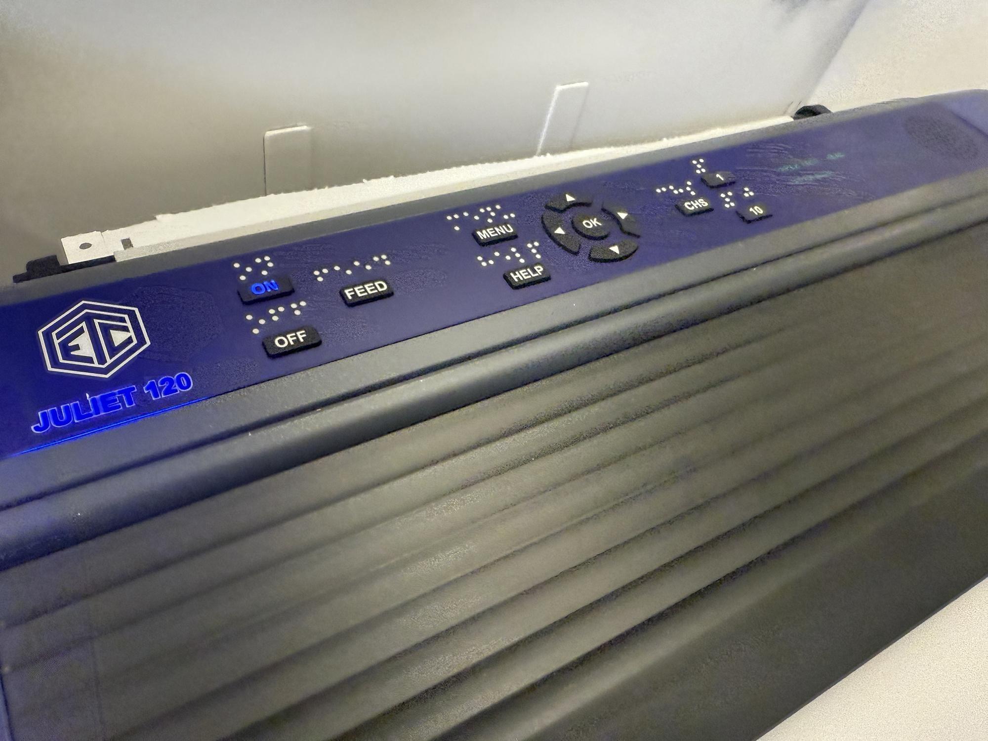 Braille Embossing Station at the Akron-Summit County Public Library
