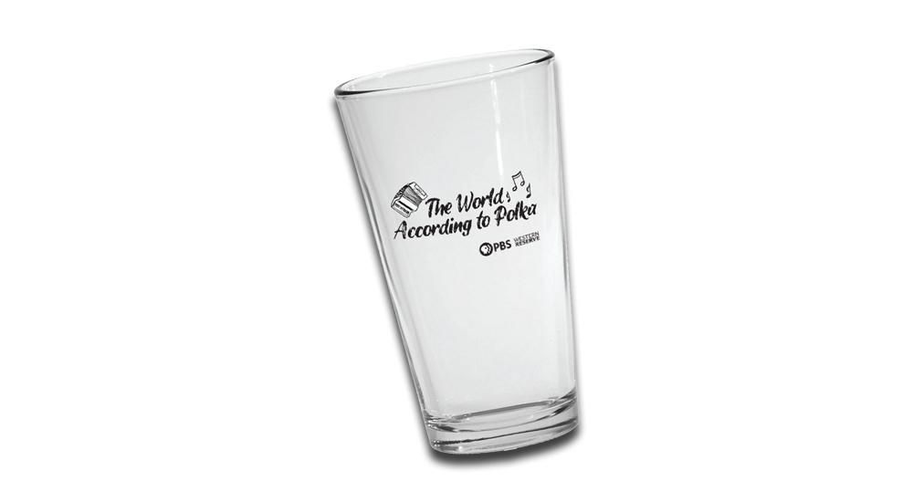 The World According to Polka Pint Glass