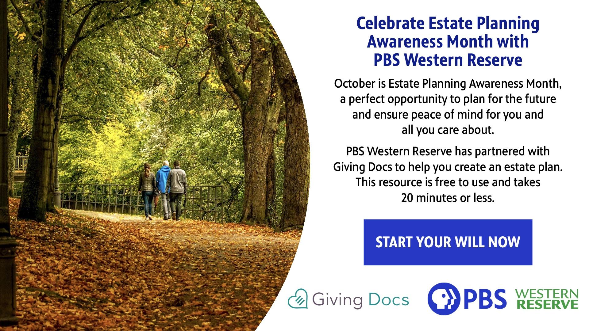 Celebrate Estate Planning Awareness Month with PBS Western Reserve