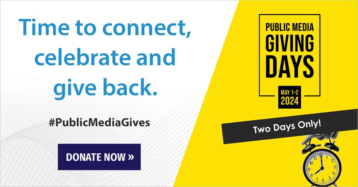 Time to connect, celebrate and give back. #PublicMediaGives