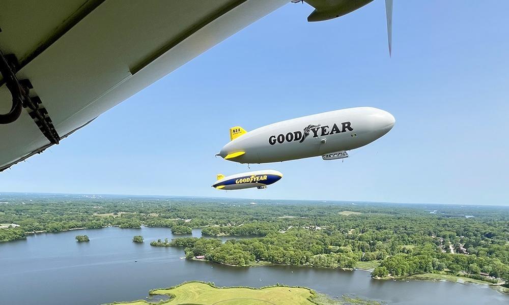 Anniversary 3 blimp flight view from WF2