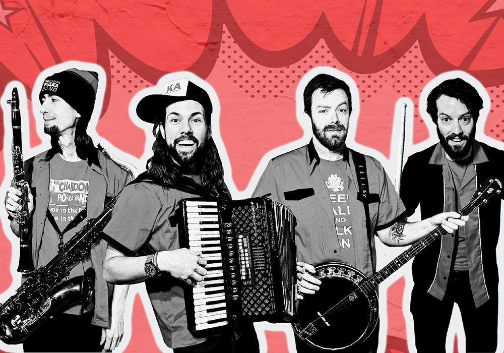 Members of the Chardon Polka Band (left to right): Mitch Lawrence, Jake Kouwe, Mike Franklin and Bob Young.