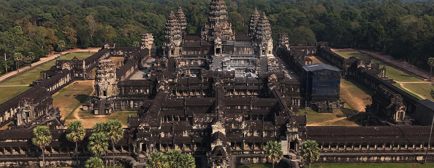 Drone image of Angkor Wat in full © Zoot Pictures
