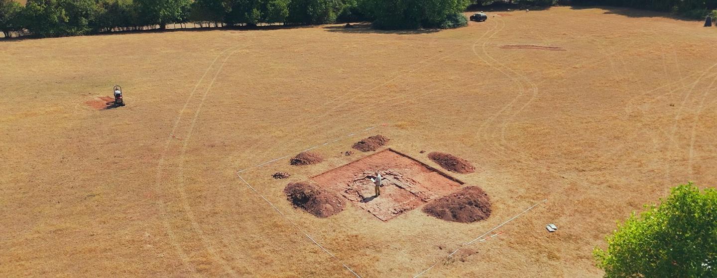 5th-century temple excavation in Littledean, UK. Credit: © Pioneer Productions