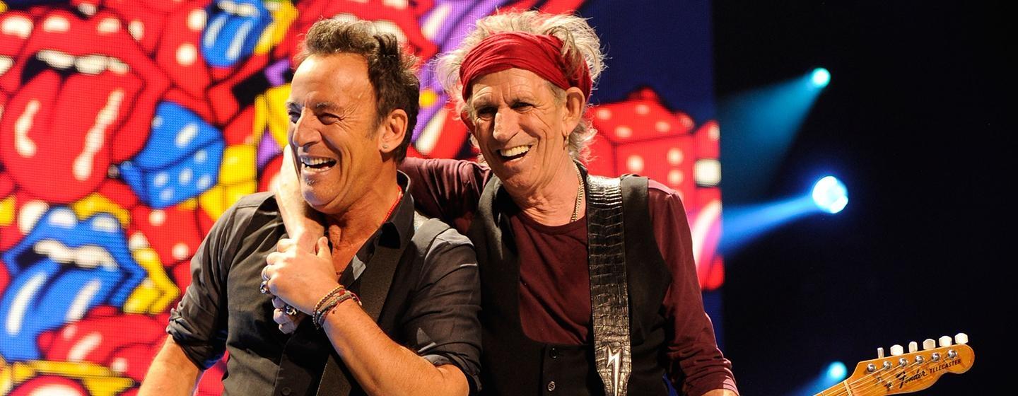 Bruce Springsteen and Keith Richards