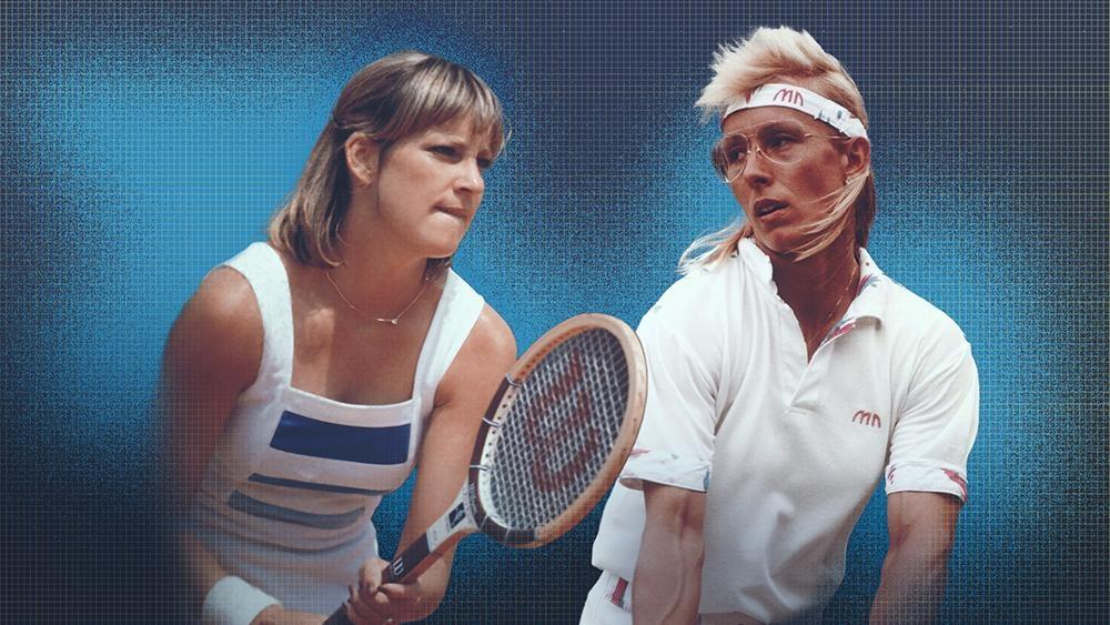 Chris Evert and Martina Navratilova