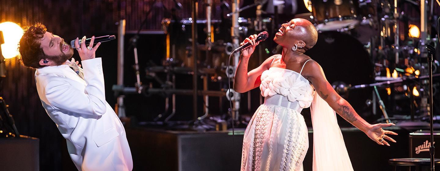 Ben Platt and Cynthia Erivo