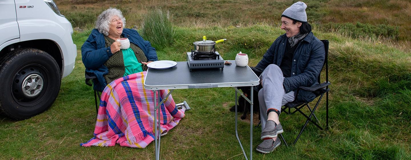 Miriam Margolyes and Alan Cumming