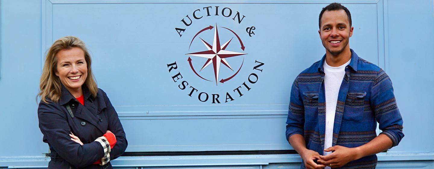Antiques expert Christina Trevanion and craftsman Will Kirk