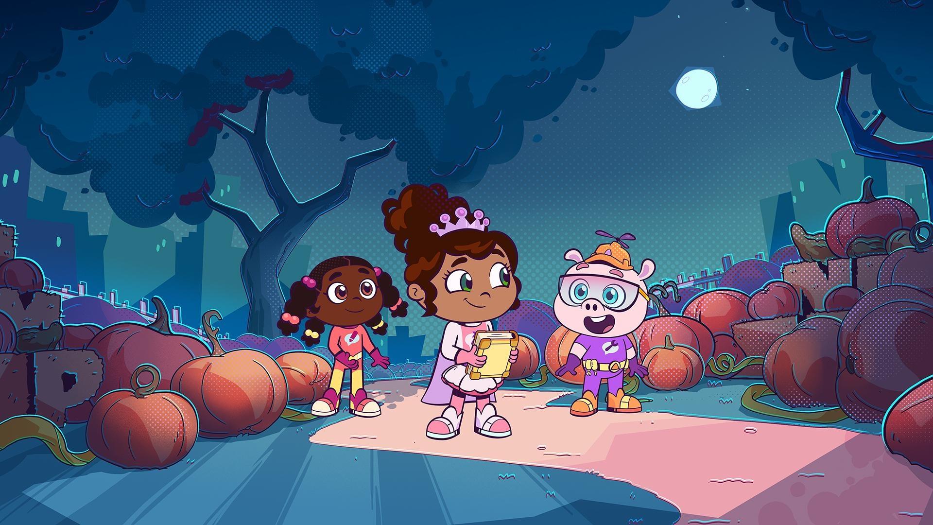 Super Why's Comic Book Adventures, Things That Go OO in the Night! / Tricks and Treats! / Costume Catastrophe!