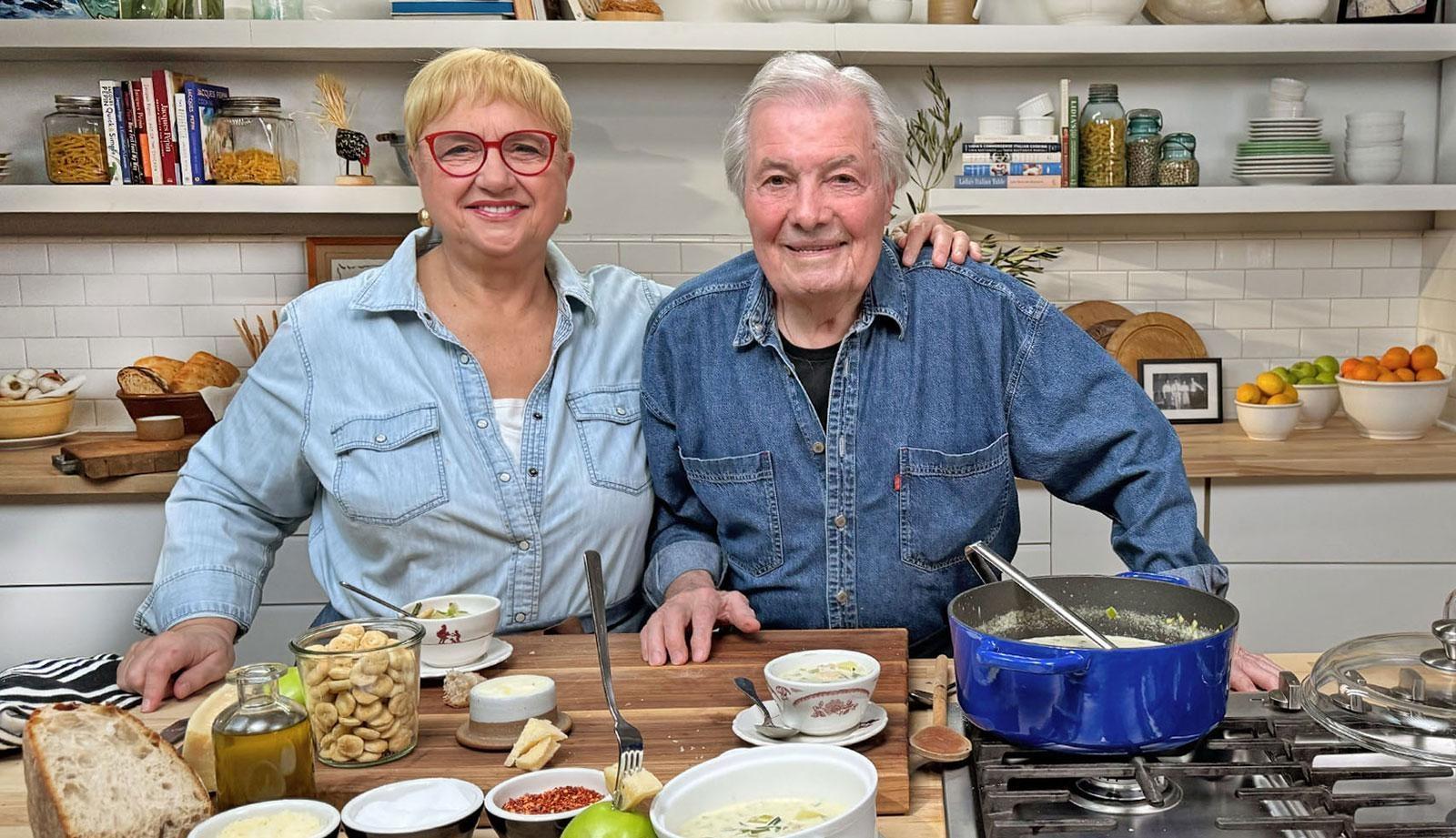 Join chefs Lidia Bastianich and Jacques Pépin for mouth-watering recipes and family stories.