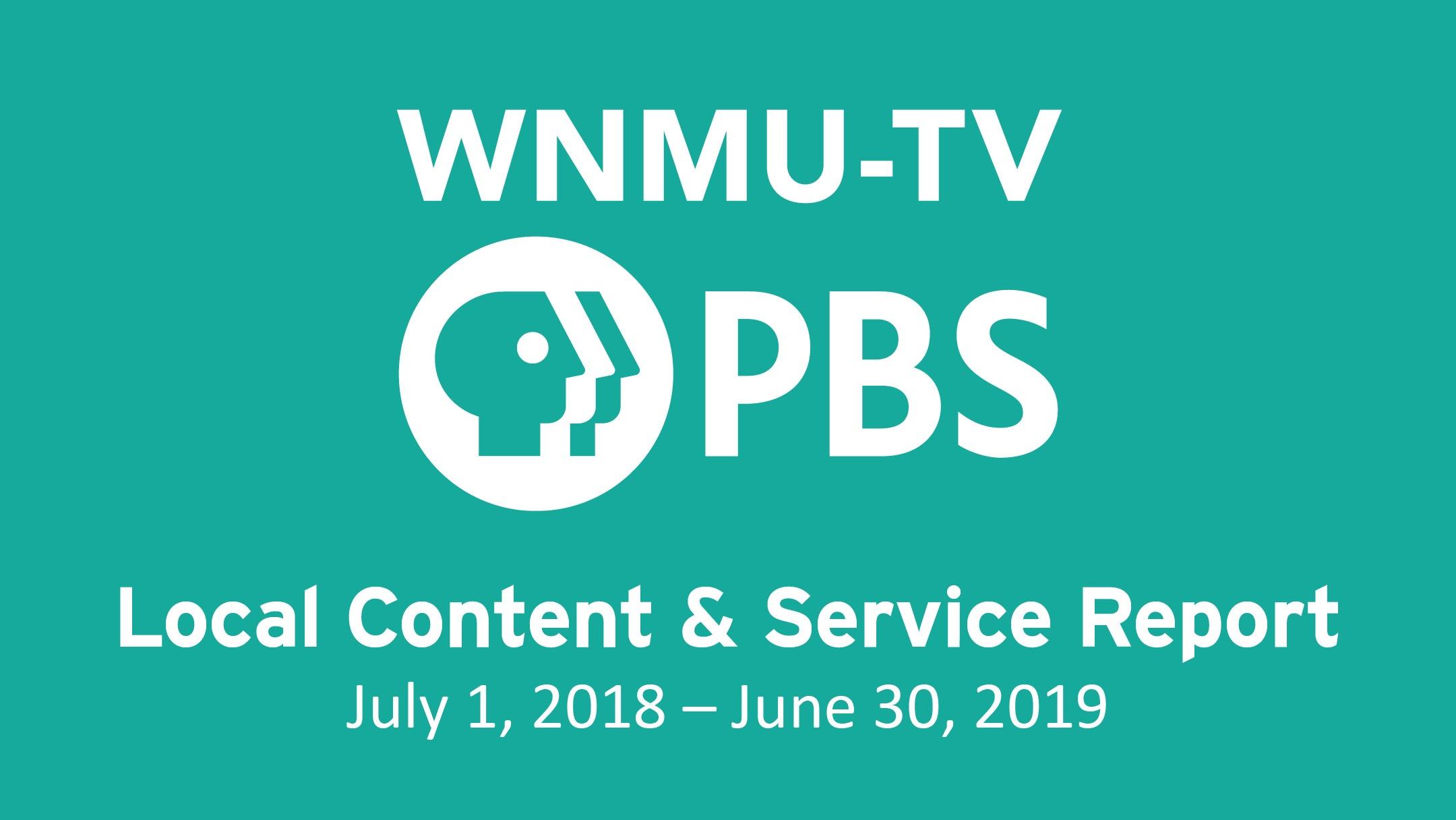 WNMU-TV Local Content Report 2018-19