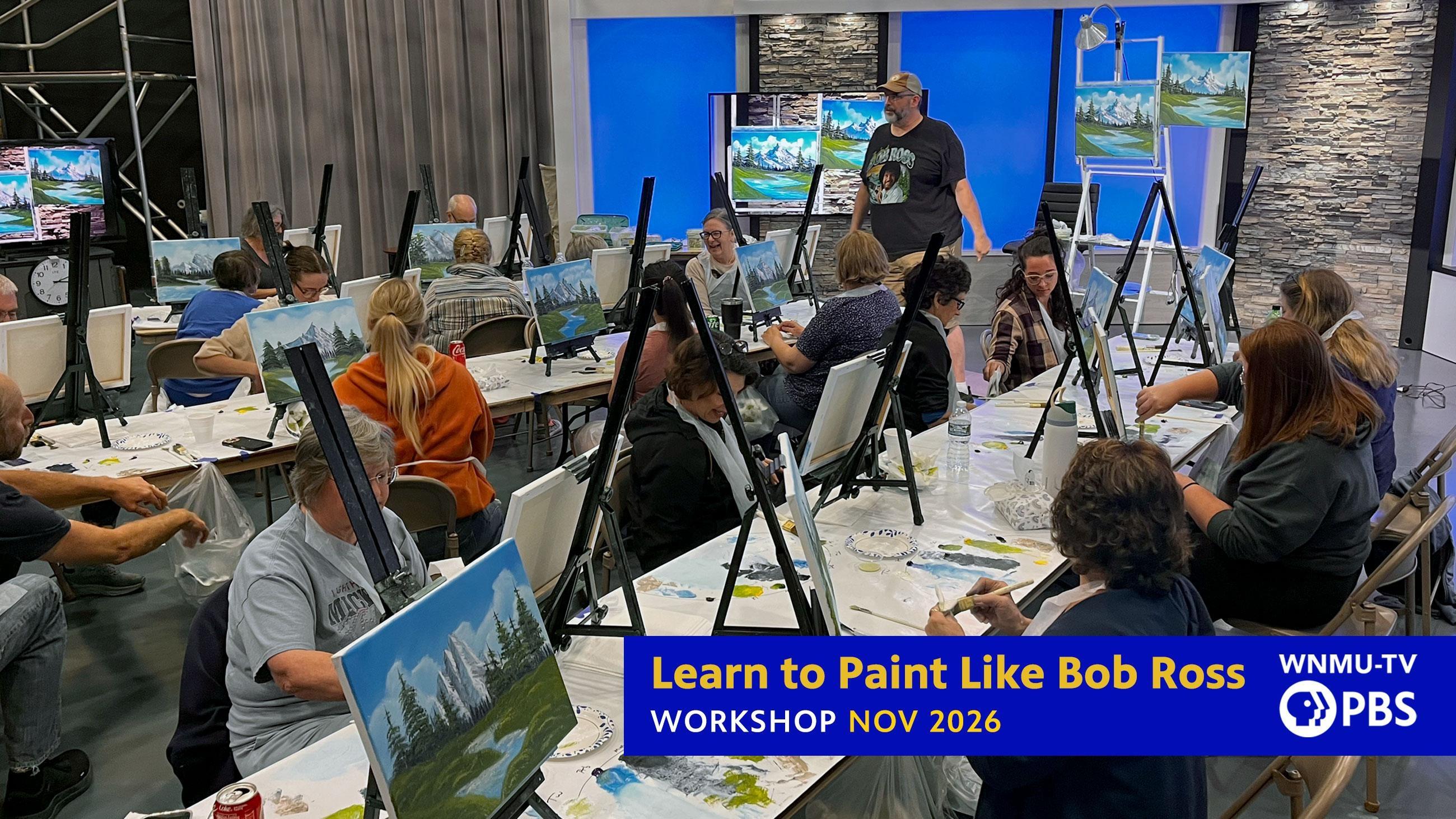 Bob Ross Painting Workshop Returns to WNMU-TV