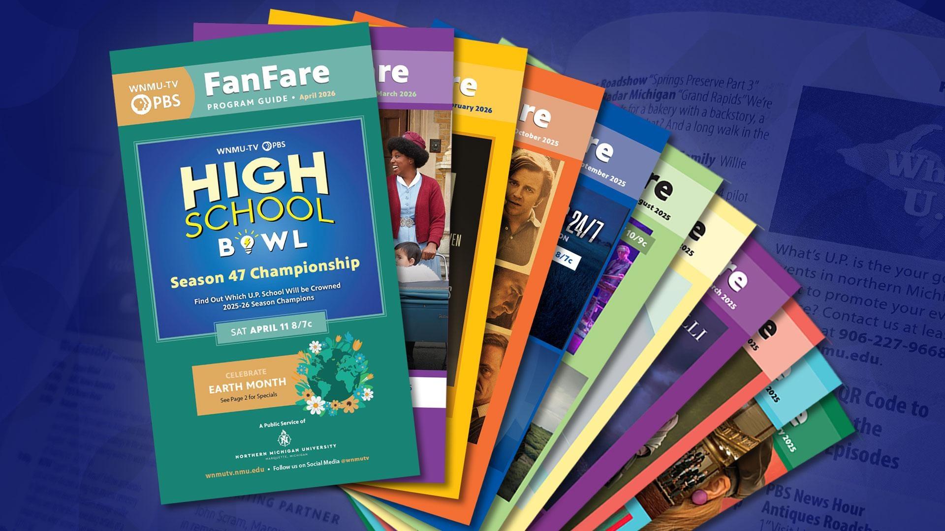 FanFare Monthly Program Guide, click to download this month's edition