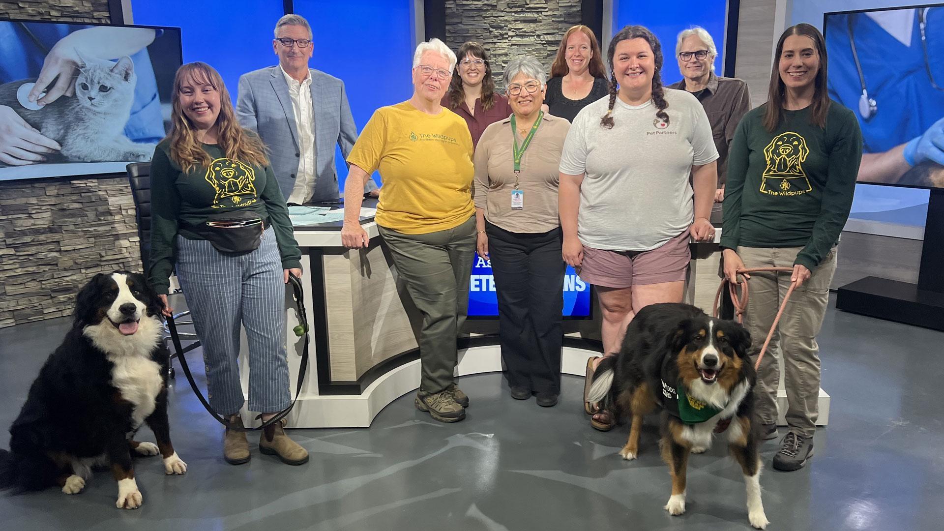 Guests and staff on WNMU-TV community program Ask the Veterinarians
