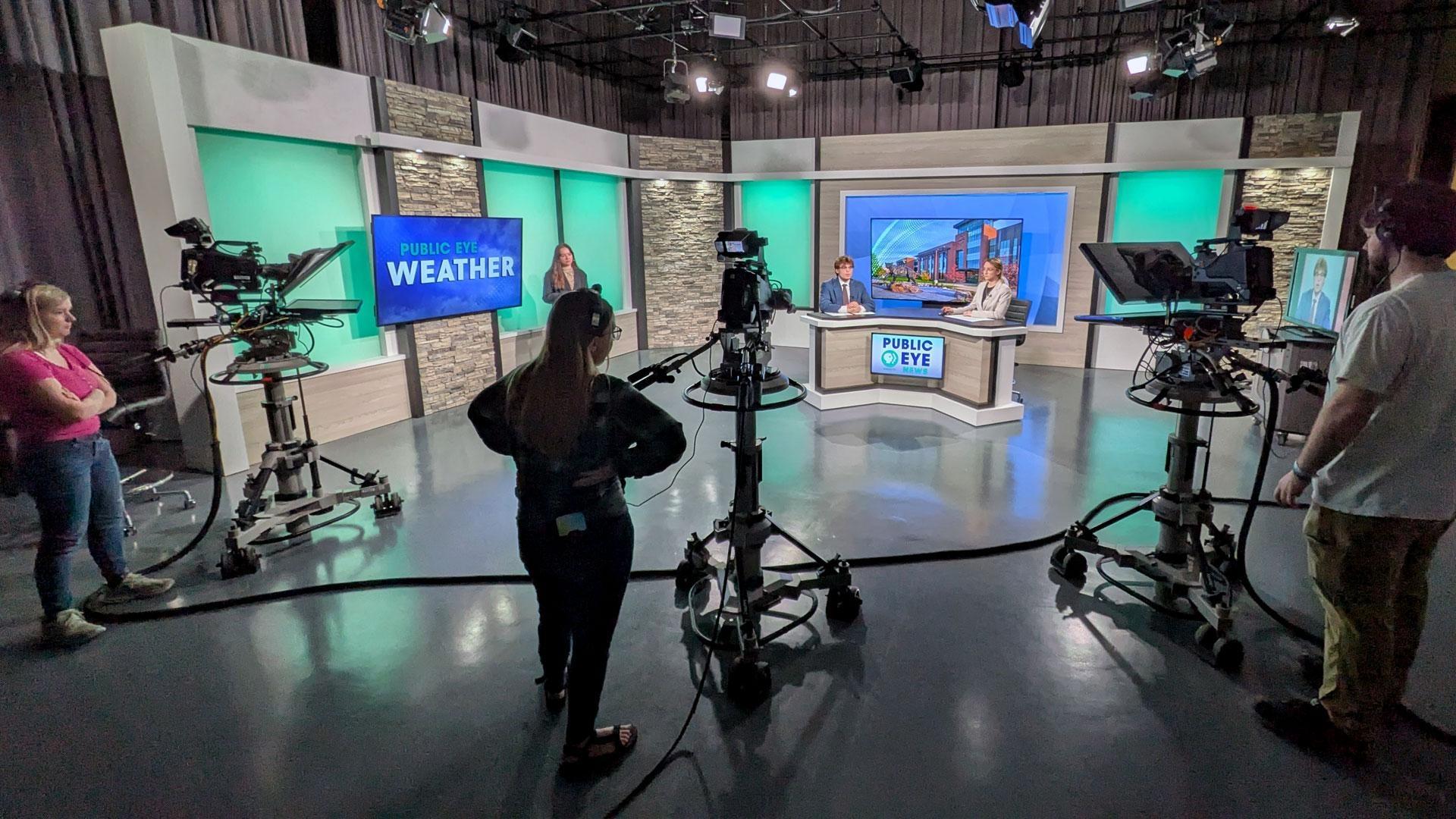 WNMU-TV studio production behind the scenes in Northern Michigan