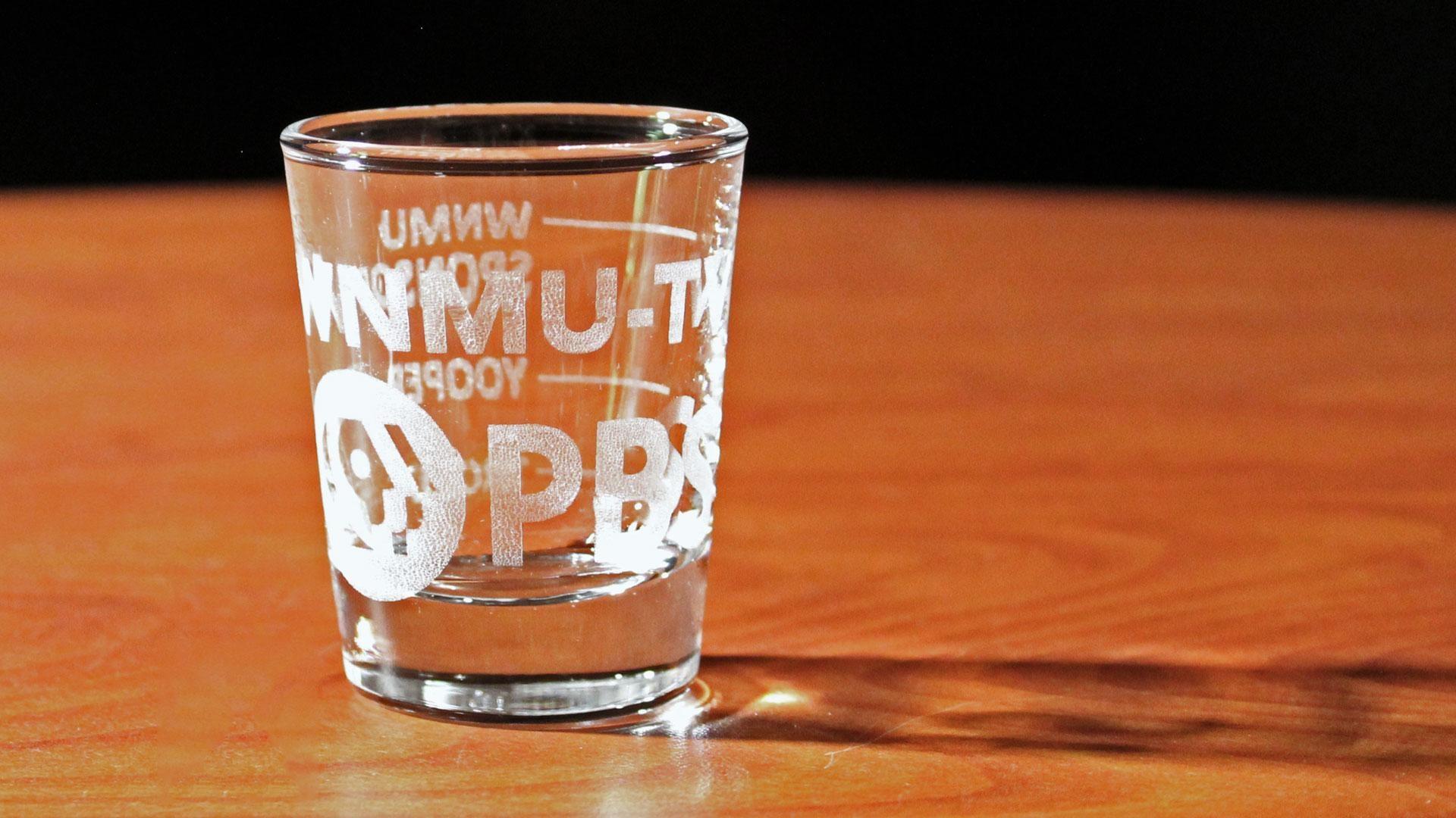 WNMU-TV Etched Shot Glass