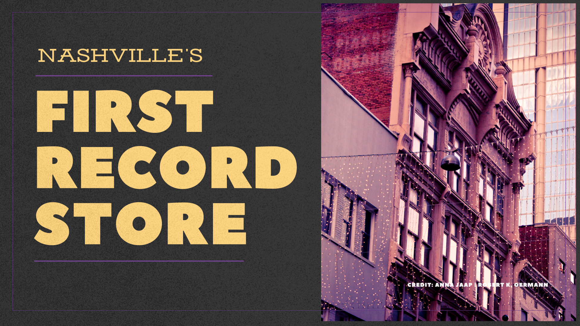 Nashville's first record store