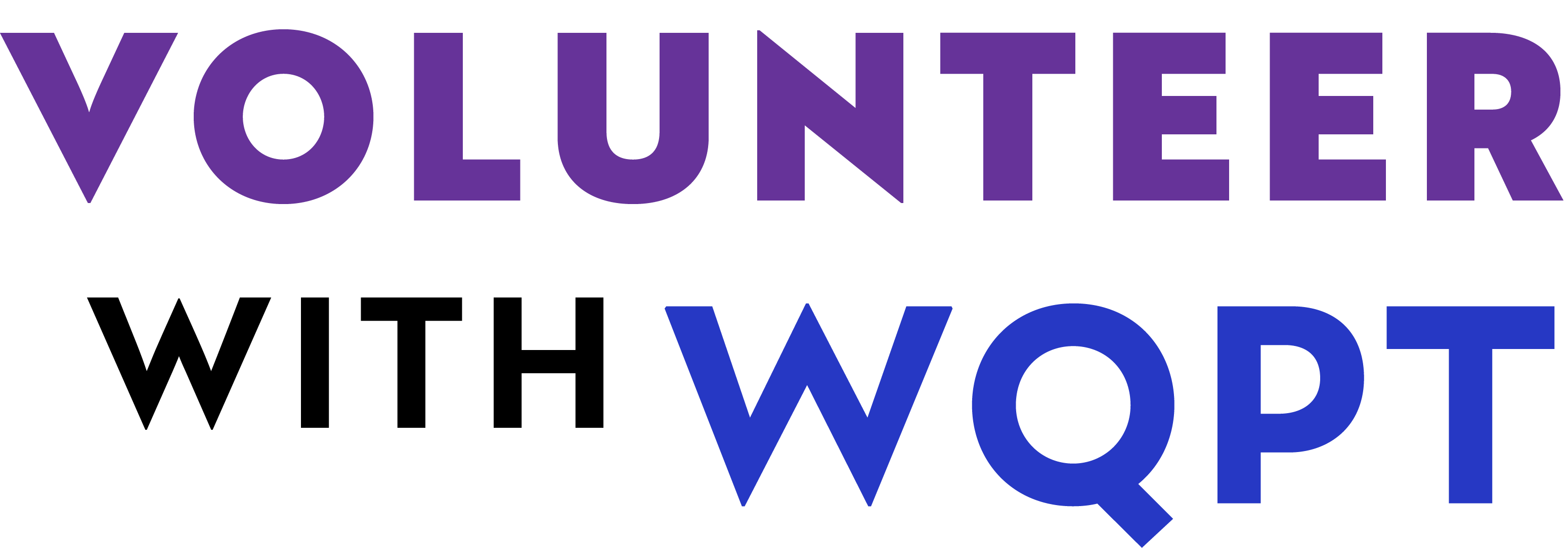 Volunteer with WQPT logo