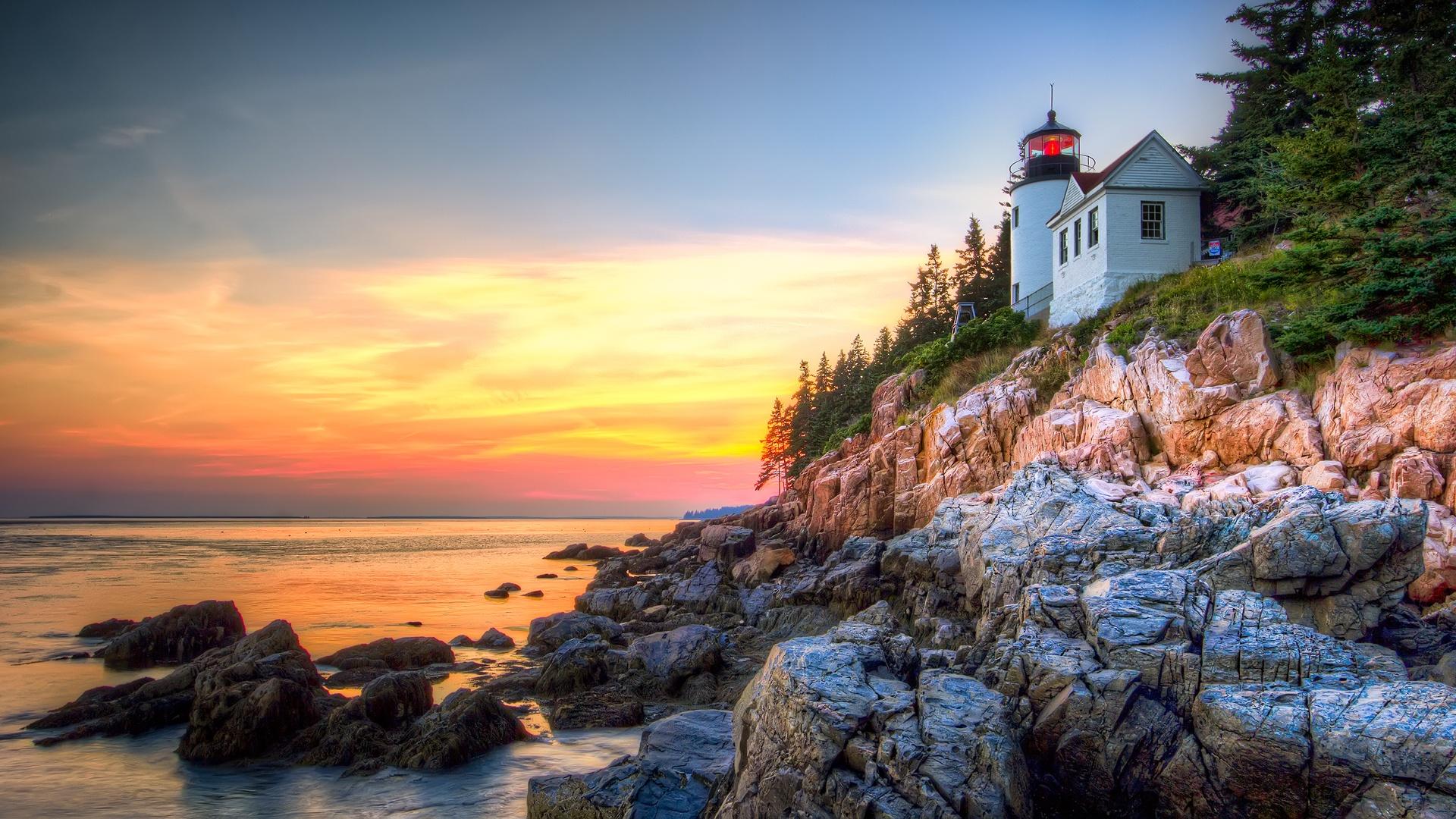 Lighthouse in Arcadia National Park