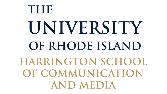 The University of Rhode Island Harrington School of Communication and Media logo