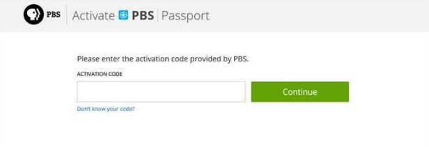 What does the Passport activation process look like? : PBS Help