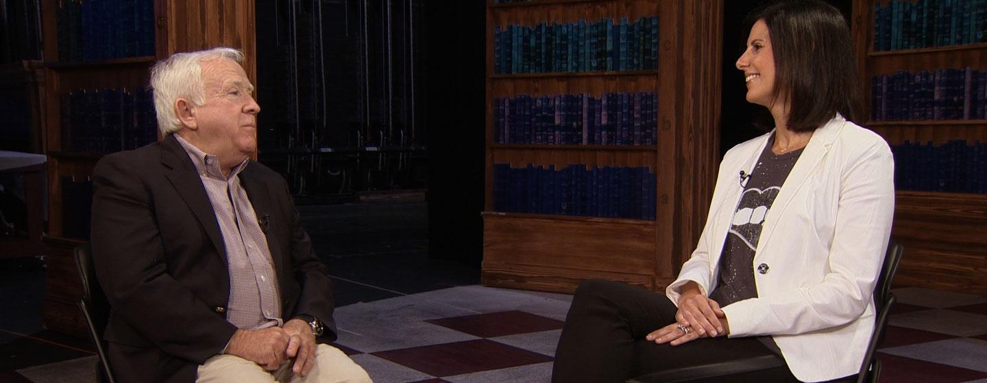 Actor Leslie Jordan talking to Alison Lebovitz