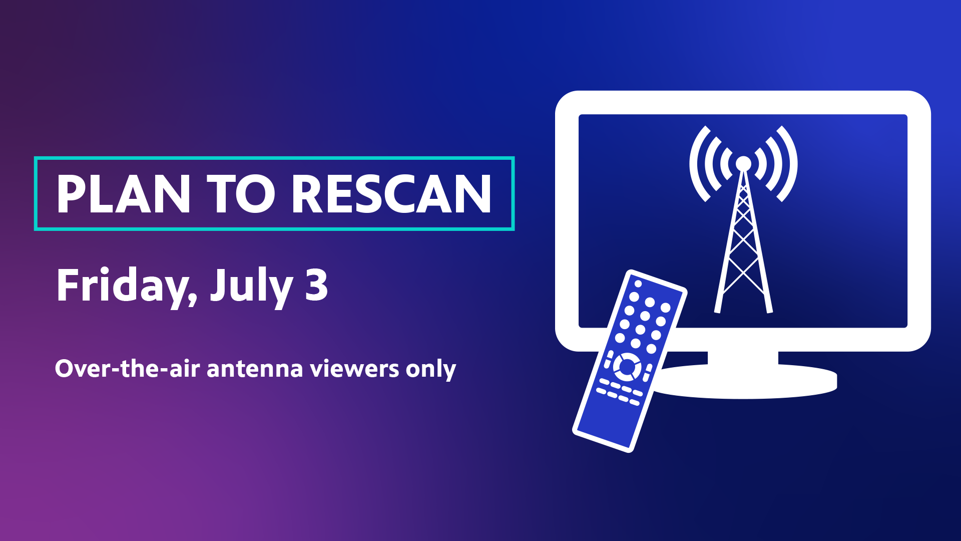 WLIW Rescan for Antenna Users, News