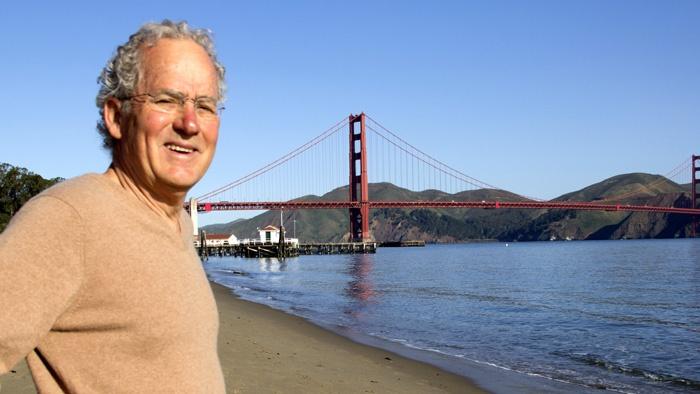 Photo of  Joseph Rosendo with the Golden Gate Bridge in the background