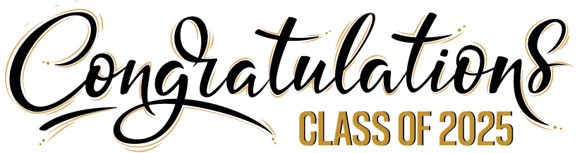 Text: Congratulations Class of 2025