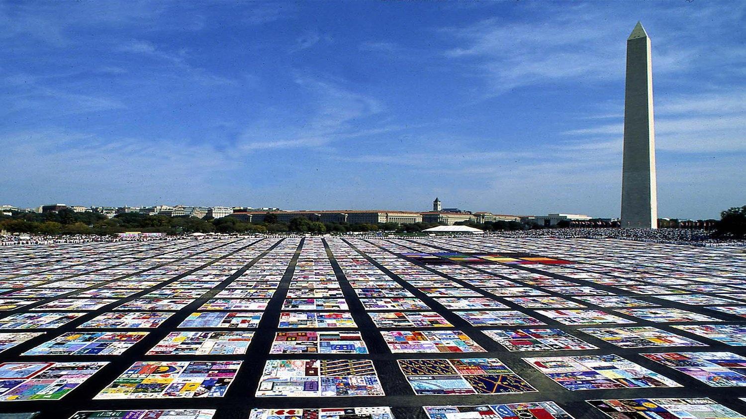 HIV/AIDs quilt at the National mall in Washington D.C.