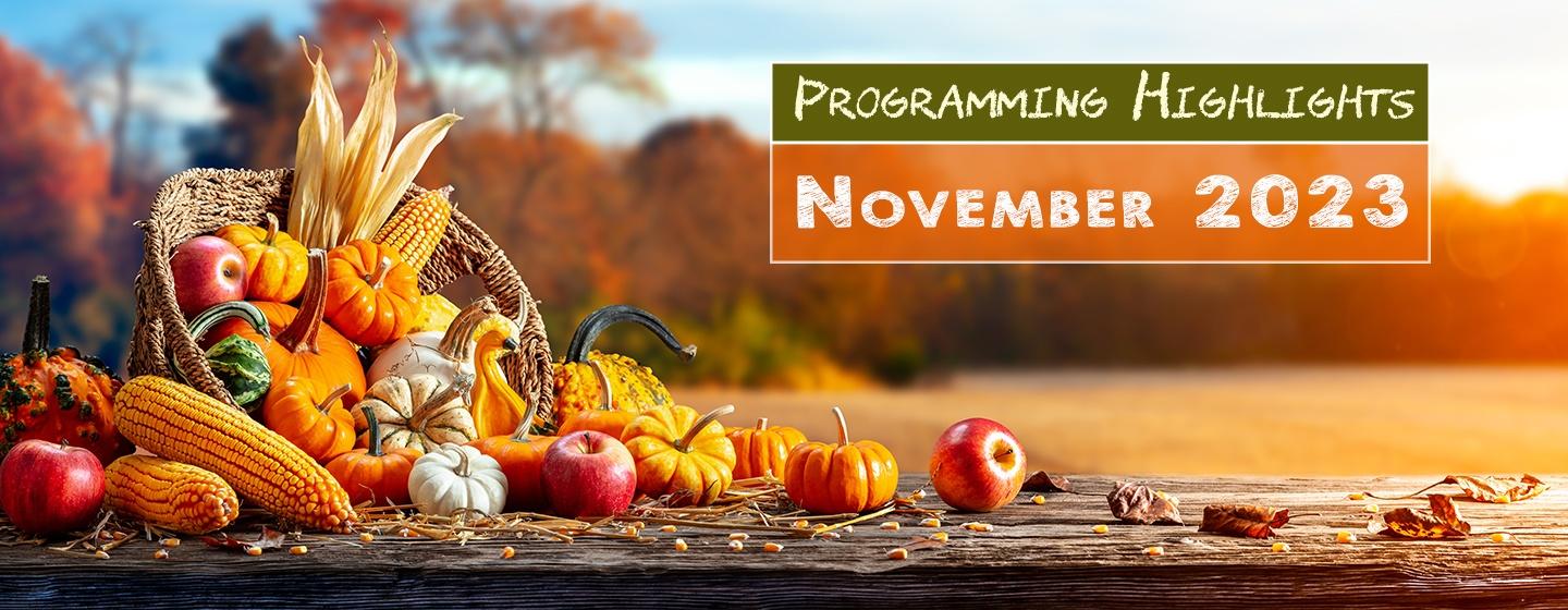 Programming Highlights - November 2023