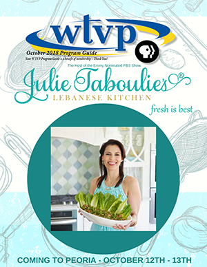 October 2018 Program Guide Cover - Julie Taboulies Lebanese Kitchen