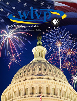 July 2018 Program Guide Cover - Fireworks over the US Capital