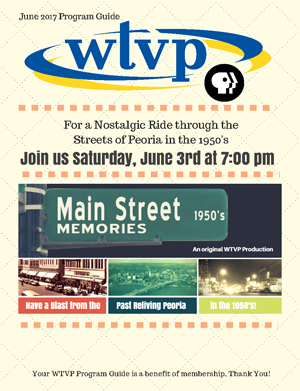 June 2017 Program Guide Cover - Main Street Memories 1950's