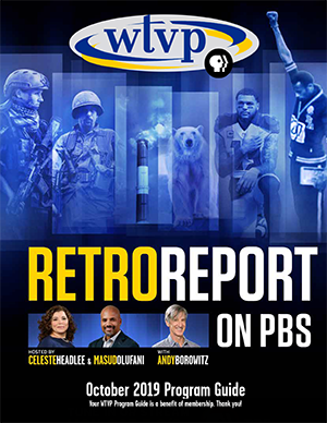 October 2019 Program Guide Cover - Retro Report on PBS