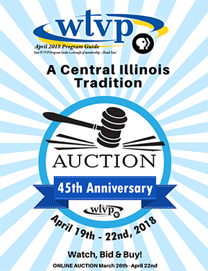 April 2018 Program Guide Cover - Auction!