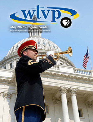 May 2018 Program Guide Cover - Soldier playing a bugle 