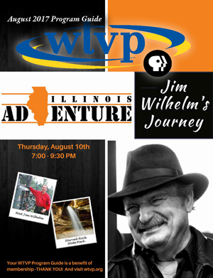 July 2017 Program Guide Cover - Illinois Adventure: Jim Wilhelm's Journey