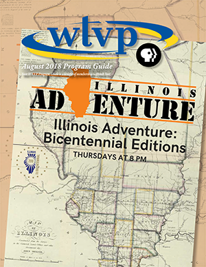 August 2018 Program Guide Cover - Illinois Adventure Bicentennial Editions