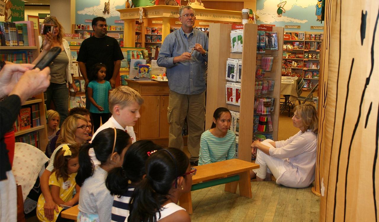 2017 Little Local Authors wait to read stories at Barnes and Noble