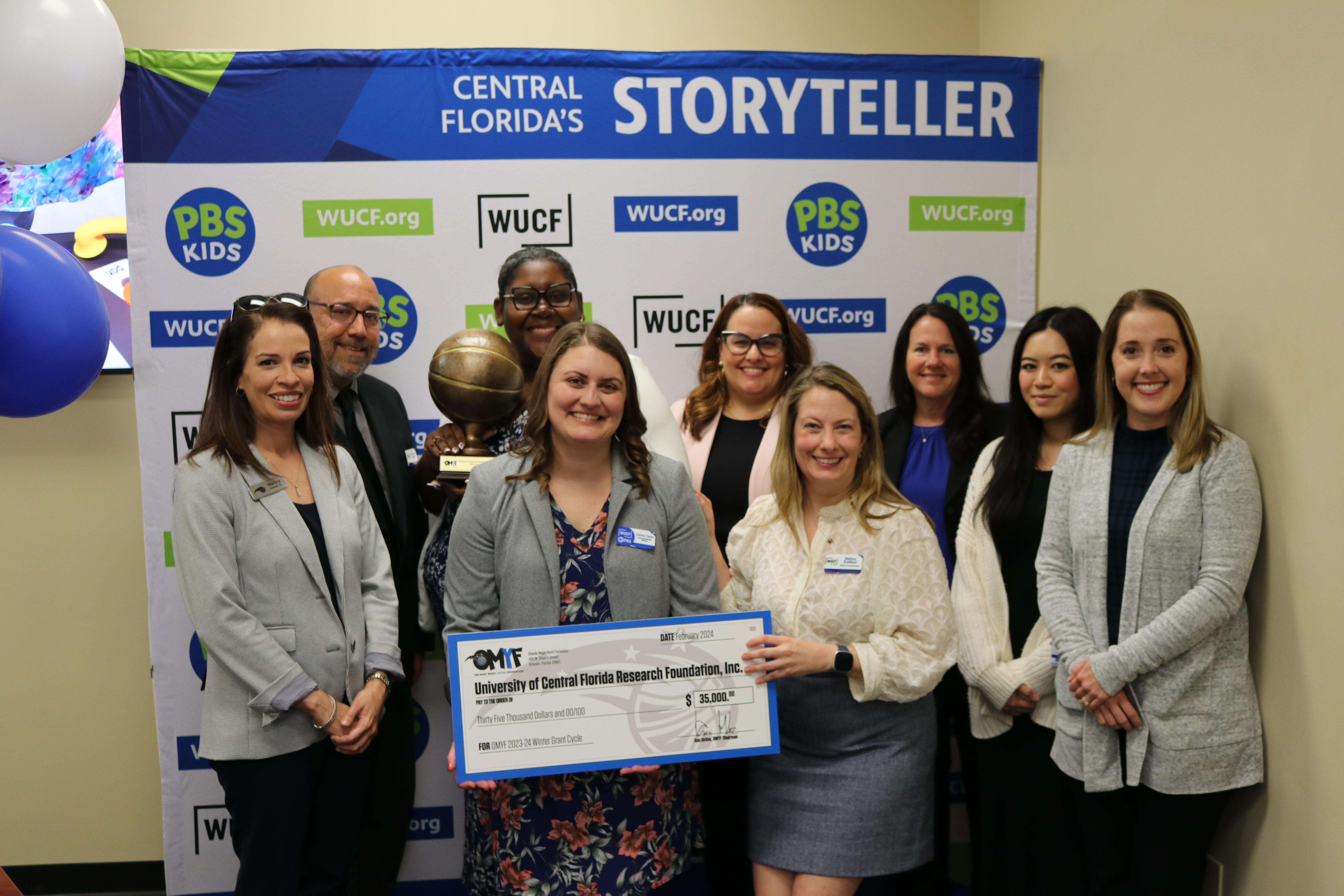 WUCF TV, Central Florida’s PBS station, has been awarded a $35,000 grant from the Orlando Magic Youth Foundation (OMYF) to expand its work in preparing Central Florida’s children for kindergarten and beyond. 