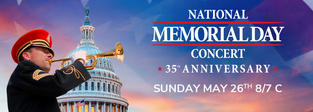 PBS’ NATIONAL MEMORIAL DAY CONCERT, returns live from the West Lawn of the U.S. Capitol for a special 35th anniversary broadcast