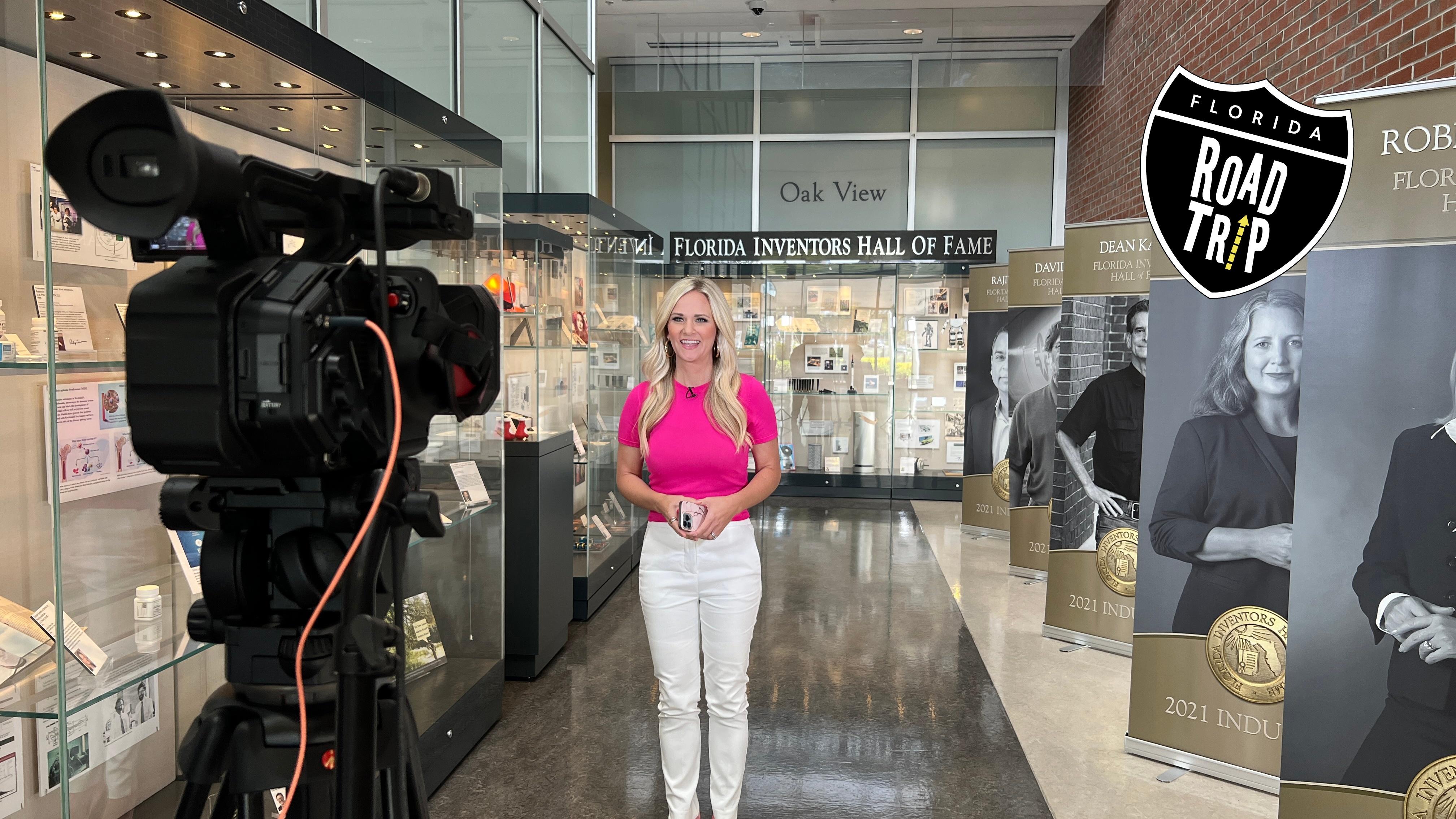 Allison Godlove visiting the Florida Inventors Hall of Fame