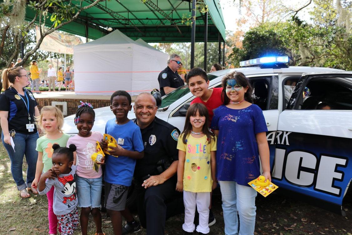 Meeting important community helpers at WUCF's Be My Neighbor Day in Winter Park.