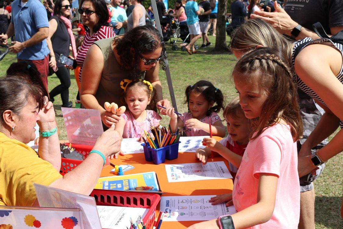 Having some fun at WUCF's Be My Neighbor Day in Winter Park.