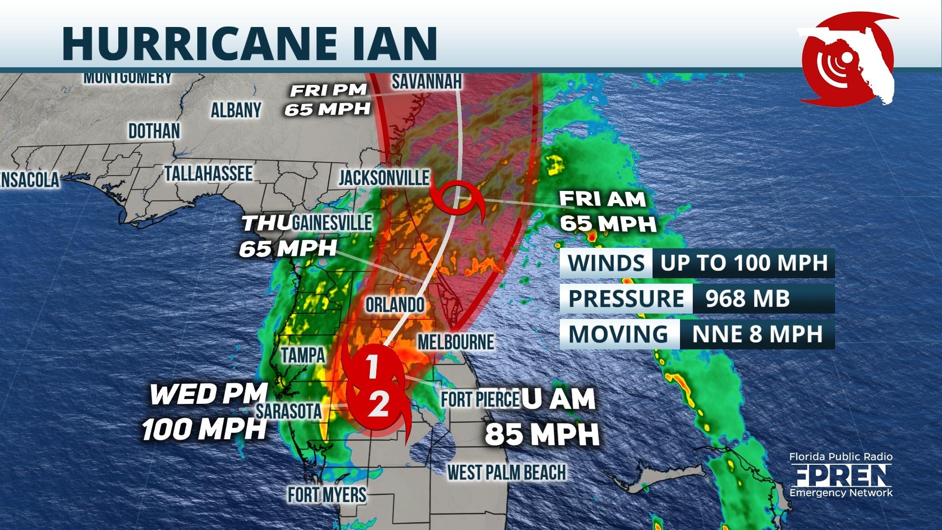 Hurricane Ian storm track