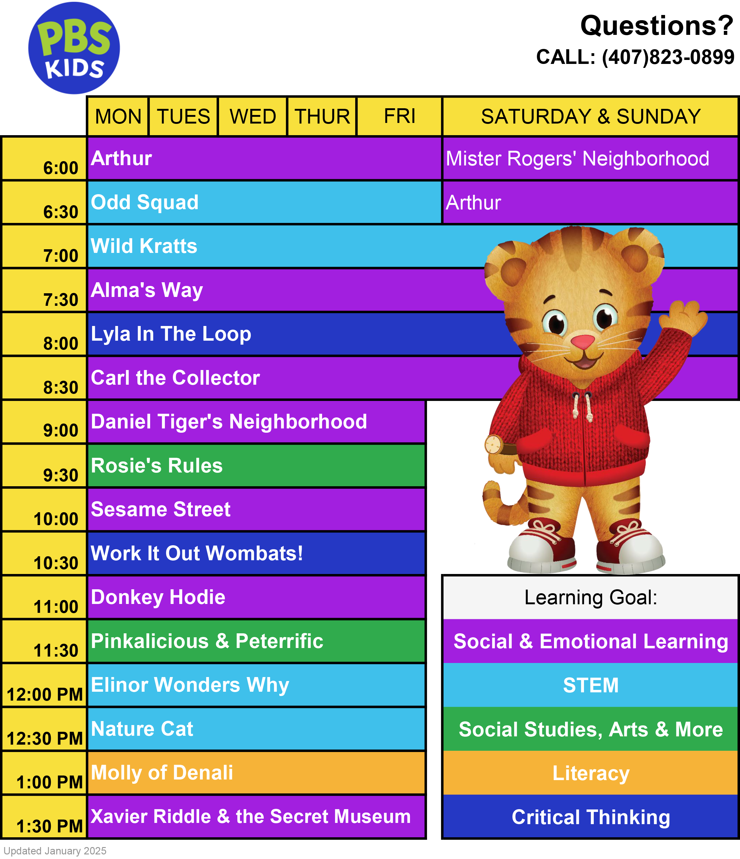 PBS KIDS TV Schedule